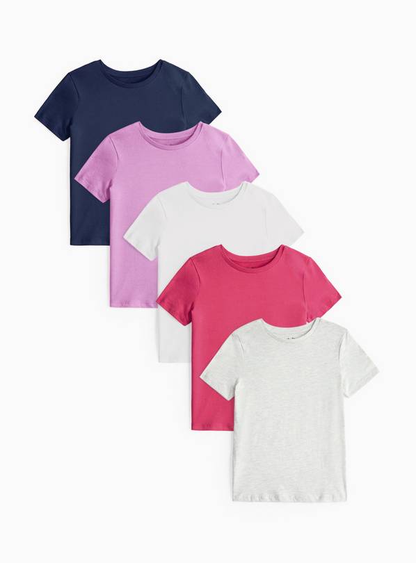 Mixed Short Sleeve T-Shirt 5 Pack 11 years